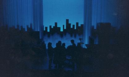 Blue Window set design