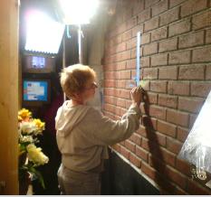 chalk animation mural